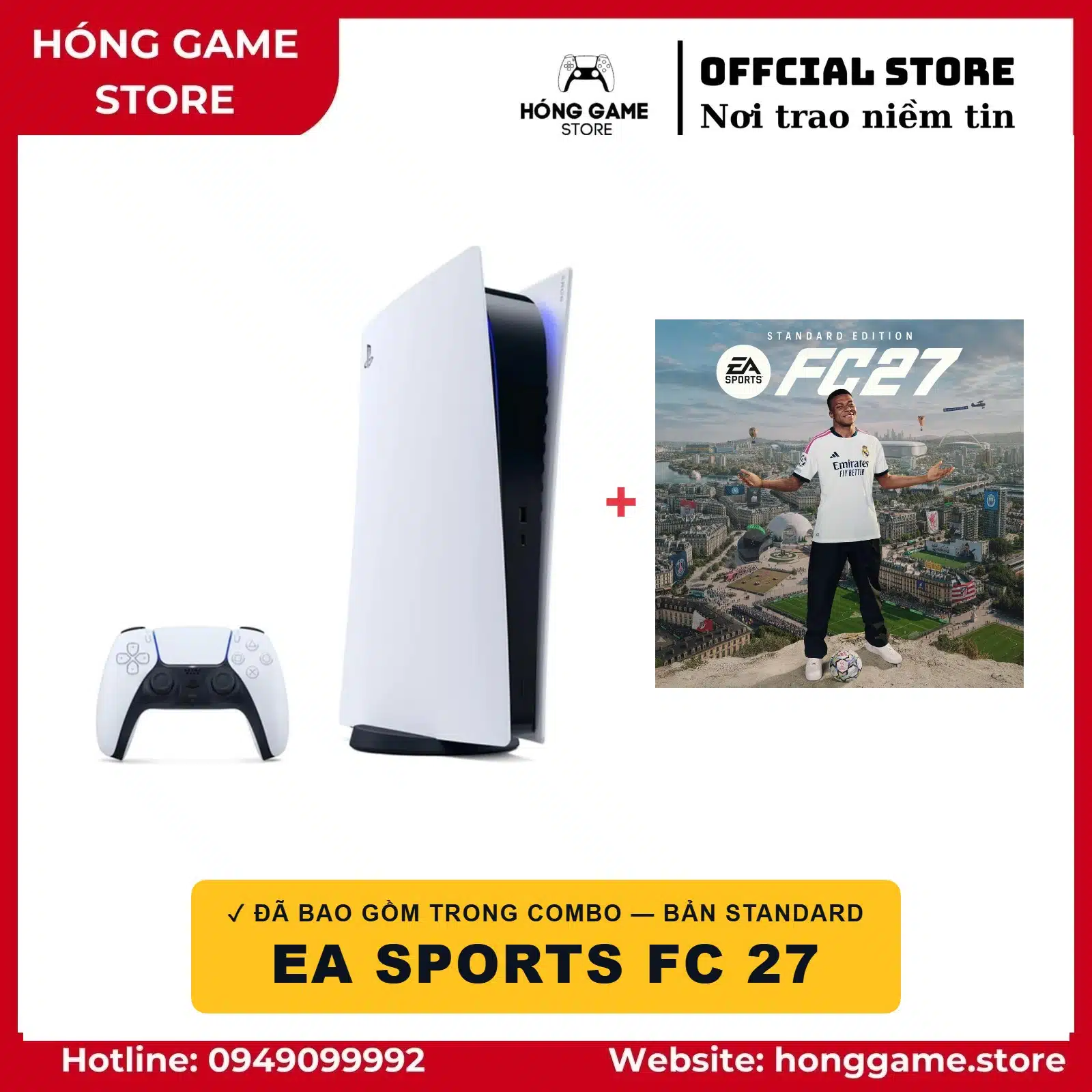 COMBO PS5 Fat Digital (máy cũ) + EA SPORTS FC 27 Standard