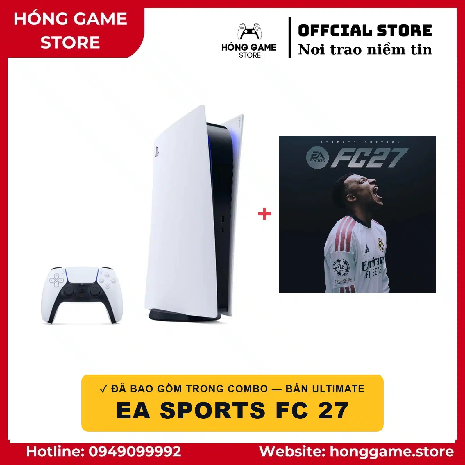COMBO PS5 Fat Digital (máy cũ) + EA SPORTS FC 27 Ultimate