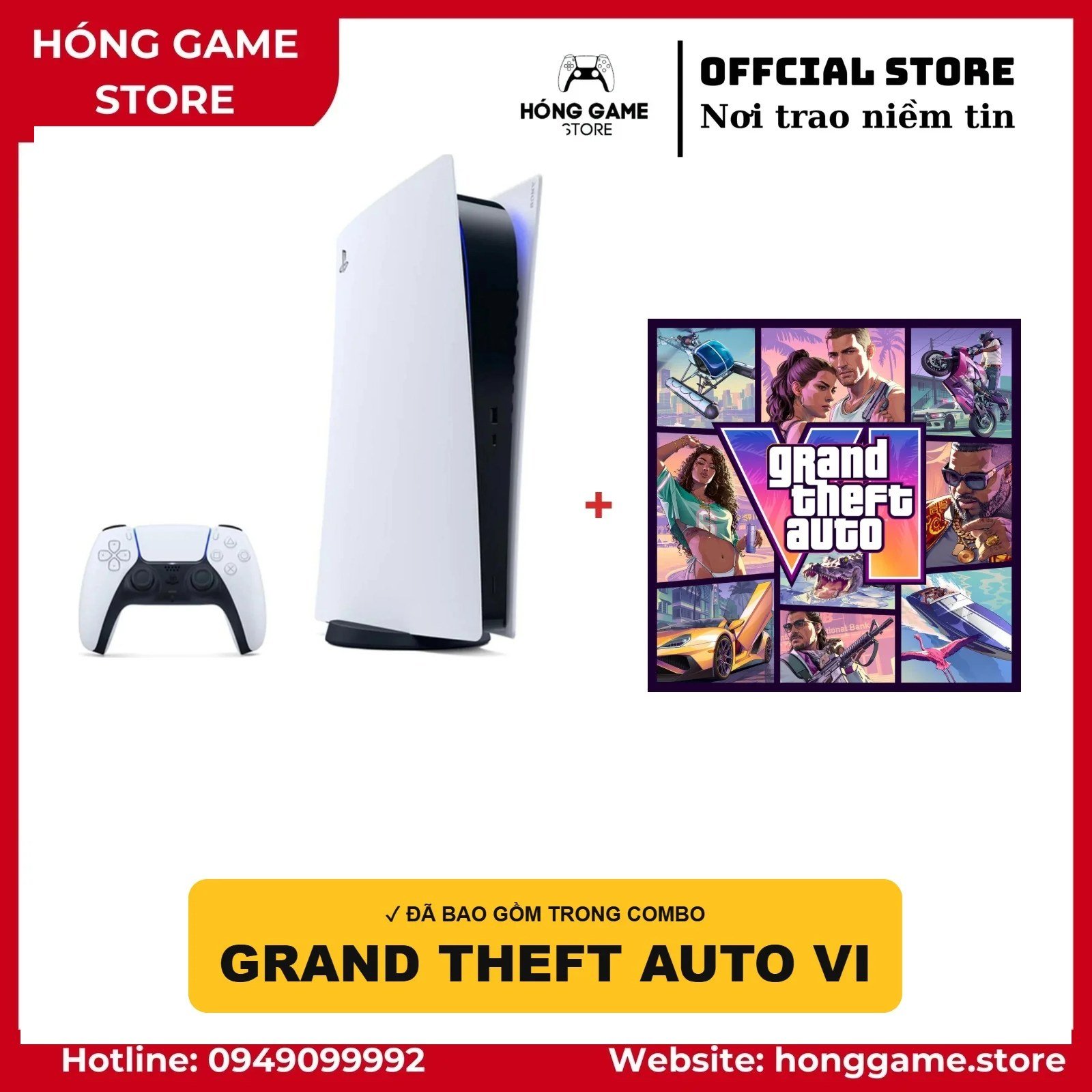 COMBO PS5 Fat Ổ đĩa (máy cũ) + Grand Theft Auto VI
