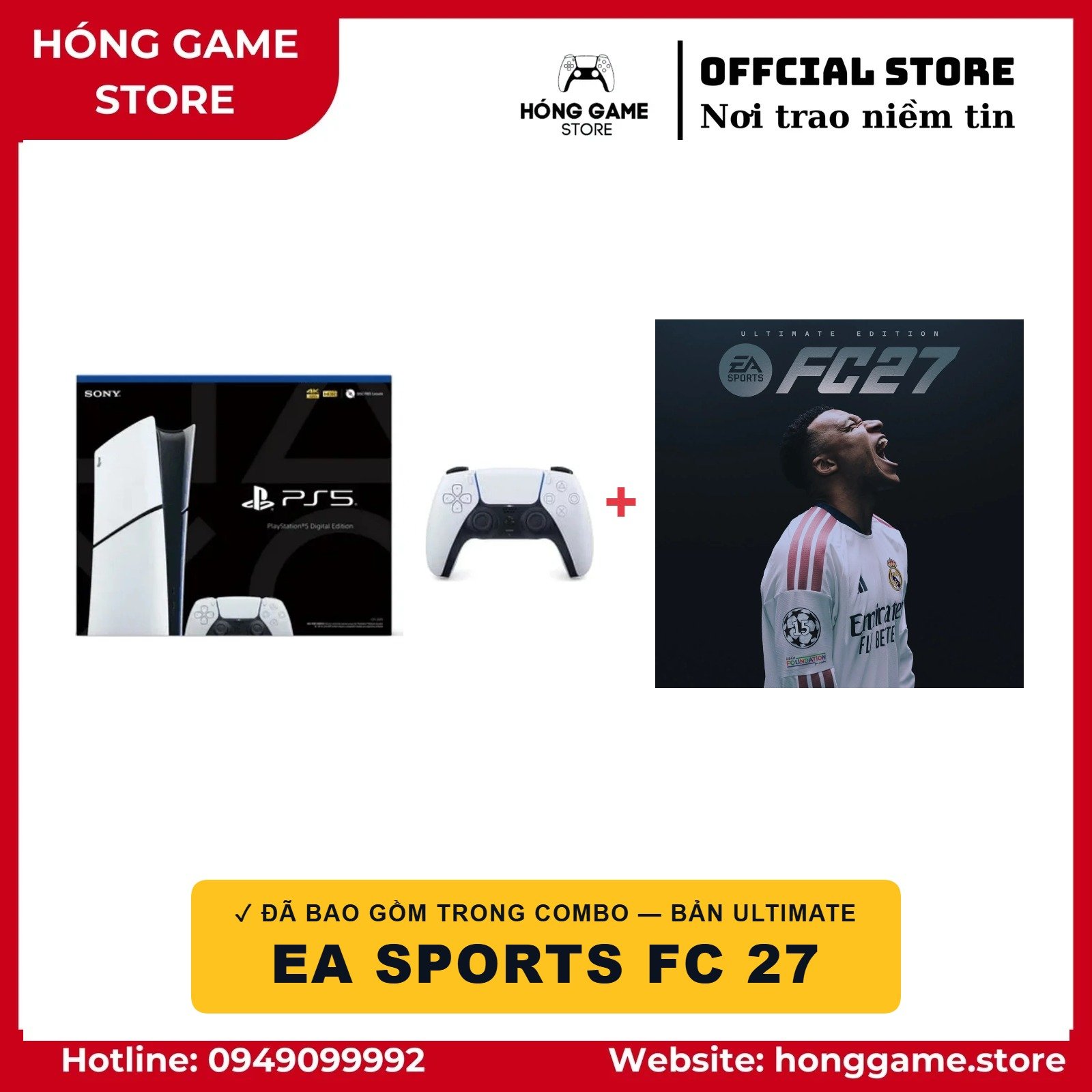 COMBO PS5 Slim Digital (máy cũ) + EA SPORTS FC 27 Ultimate