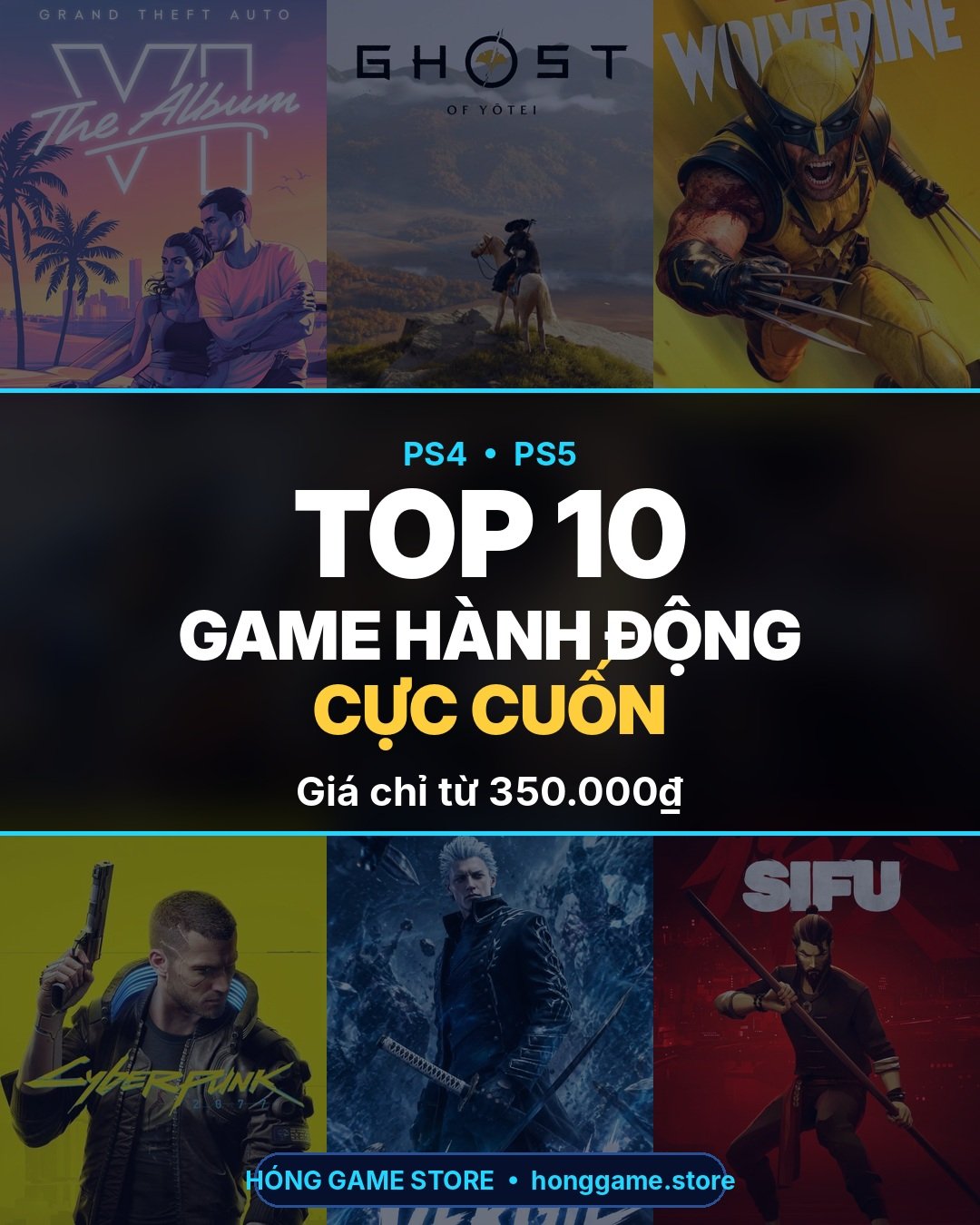 Top 10 game hành động hay trên PS4, PS5 tại Hóng Game Store