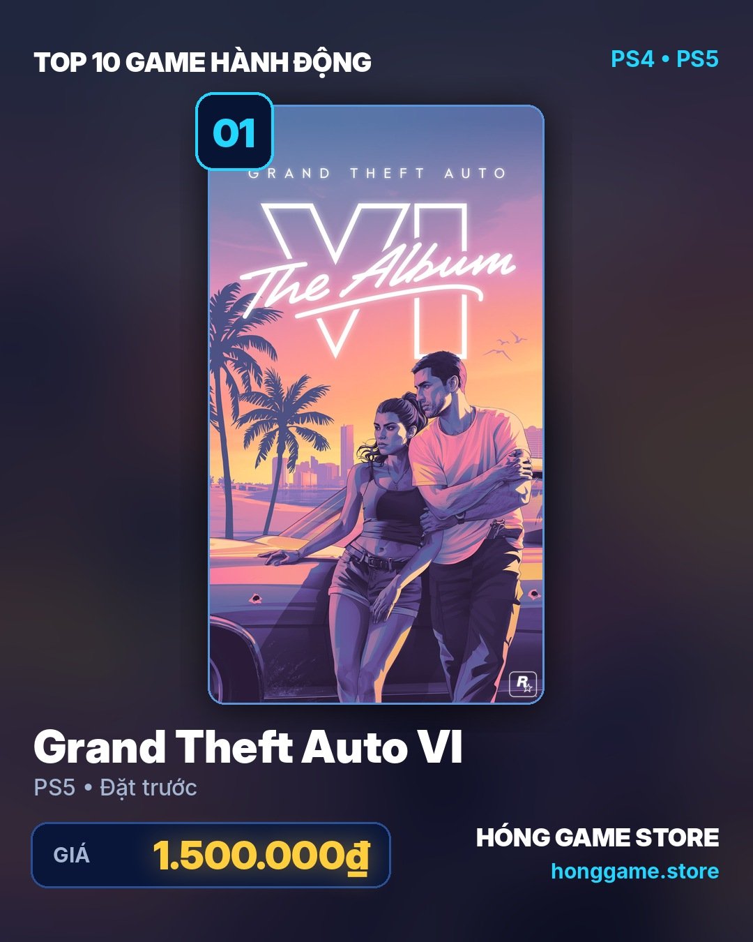 Grand Theft Auto VI cho PS5 tại Hóng Game Store