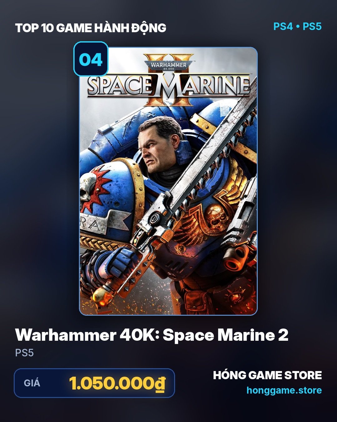 Warhammer 40,000: Space Marine 2 cho PS5 tại Hóng Game Store