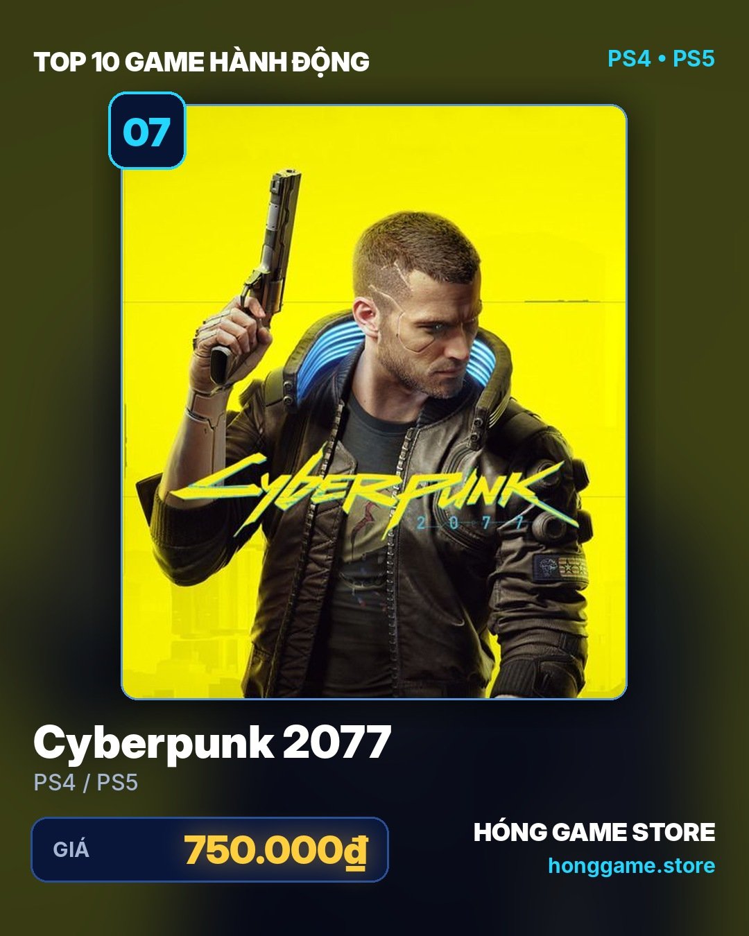 Cyberpunk 2077 cho PS4 / PS5 tại Hóng Game Store