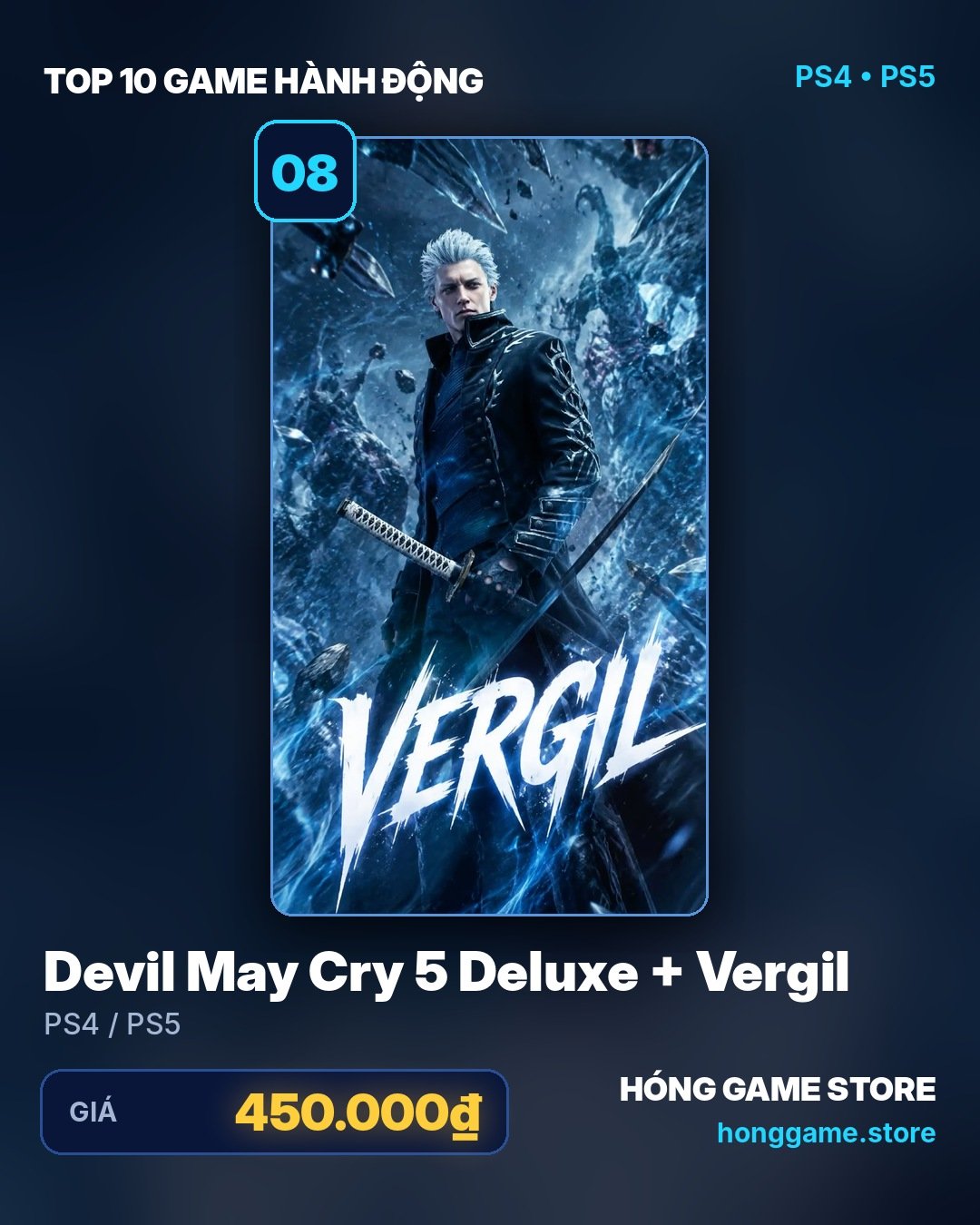 Devil May Cry 5 Deluxe + Vergil cho PS4 / PS5 tại Hóng Game Store