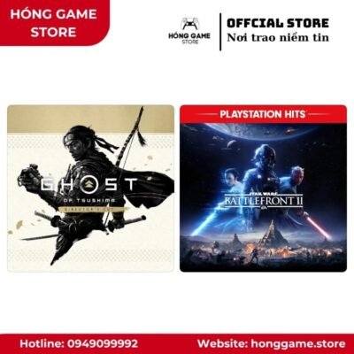 COMBO 2 GAME – Ghost of Tsushima DIRECTOR’S CUT, STAR WARS™ Battlefront™ II (PS4/PS5) [DIGITAL]