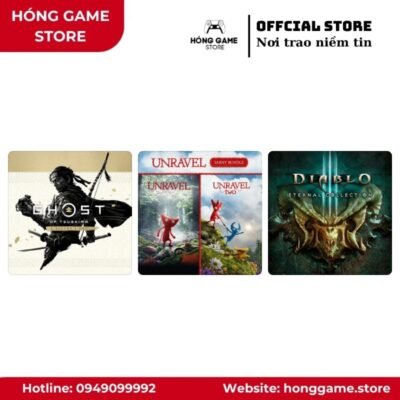 COMBO 3 GAME – Ghost of Tsushima DIRECTOR’S CUT, Unravel Yarny Bundle, Diablo III: Eternal Collection (PS4/PS5) [DIGITAL]