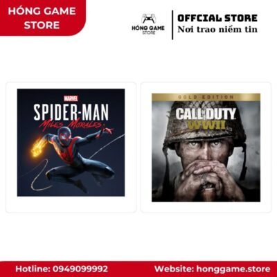 COMBO 3 GAME – Marvel's Spider-Man: Miles Morales Ultimate Edition, Call of Duty®: WWII - Gold Edition, Call of Duty®: Vanguard - Standard Edition (PS4/PS5) [DIGITAL]