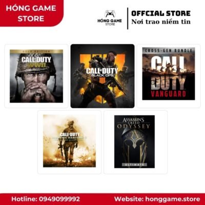 COMBO 5 GAME – Call of Duty®: WWII - Gold Edition, Call of Duty®: Black Ops 4, Call of Duty®: Vanguard - Cross-Gen Bundle... (PS4/PS5) [DIGITAL]
