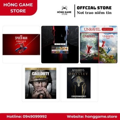 COMBO 6 GAME – Marvel's Spider-Man Remastered, HITMAN World of Assassination Part One, Far Cry® 6 Deluxe Edition... (PS4/PS5) [DIGITAL]