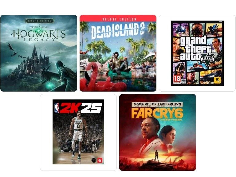 Combo 8 game Hogwarts Legacy, Dead Island 2, Grand Theft Auto V tại Hóng Game Store