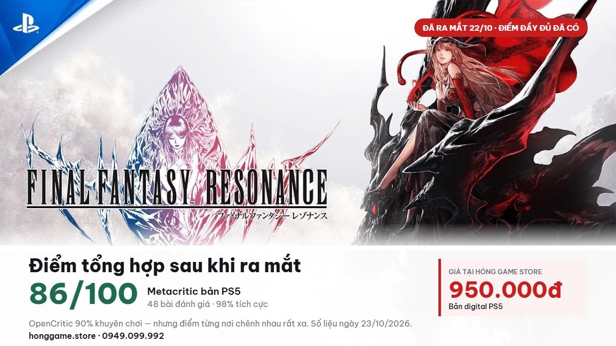 Final Fantasy Resonance đạt 86/100 Metacritic