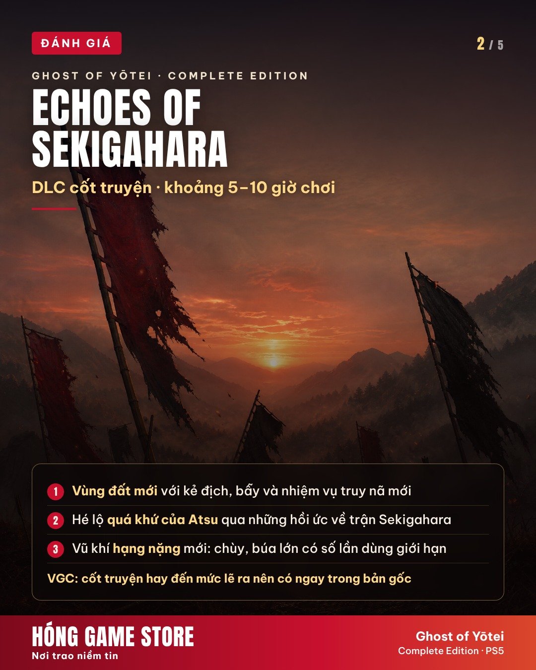 Echoes of Sekigahara - DLC cốt truyện Ghost of Yōtei