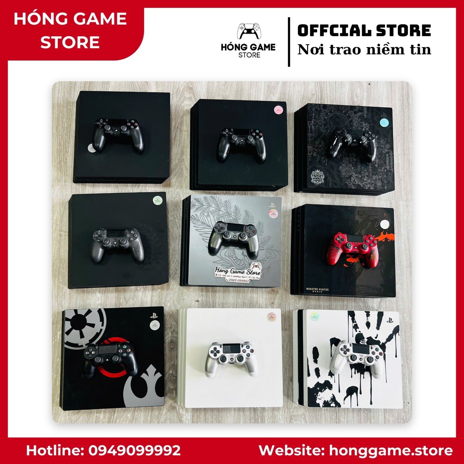 Các mẫu máy PS4 Pro Limited Edition sưu tầm tại Hóng Game Store