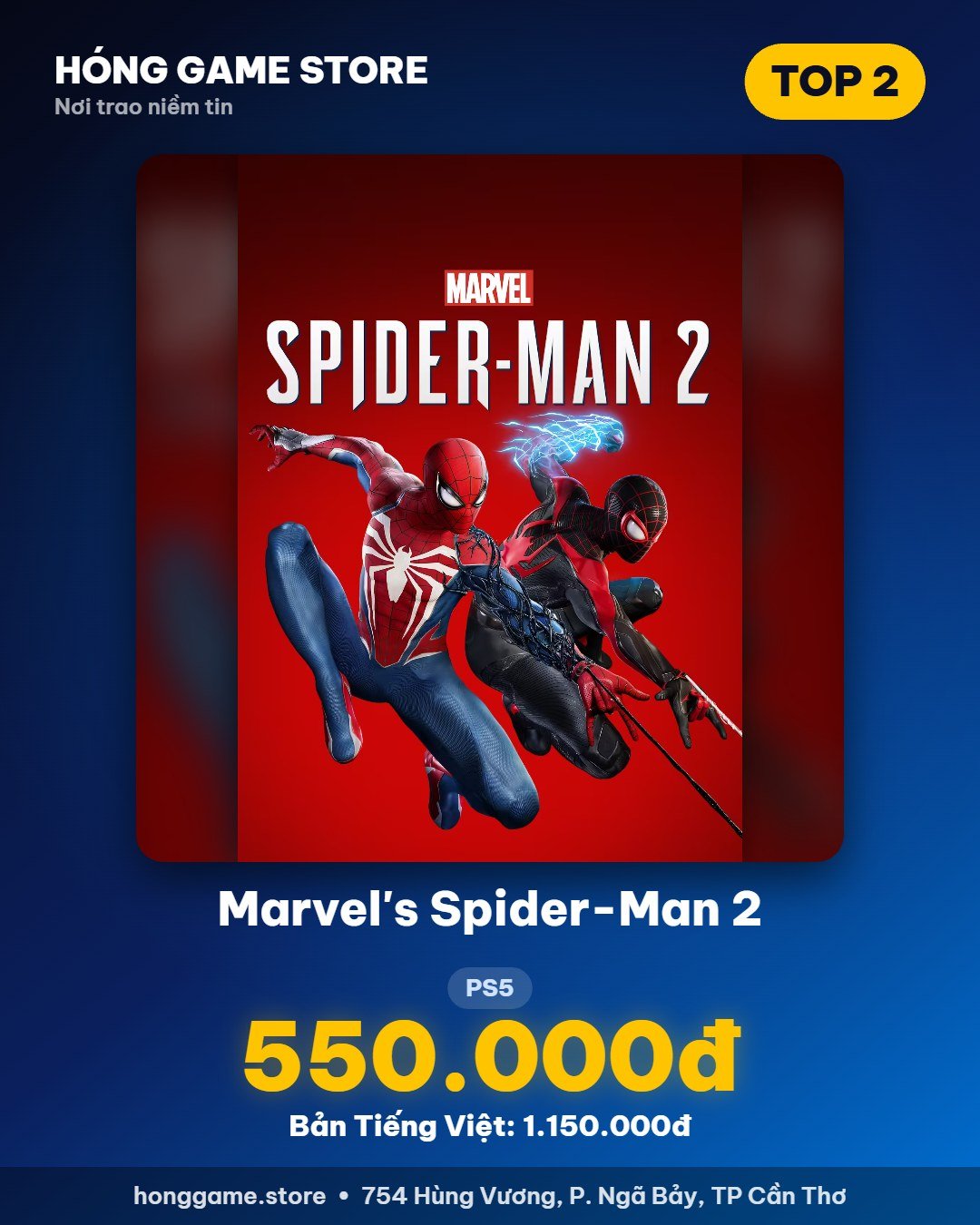 Marvel's Spider-Man 2 PS5 giá 550.000đ