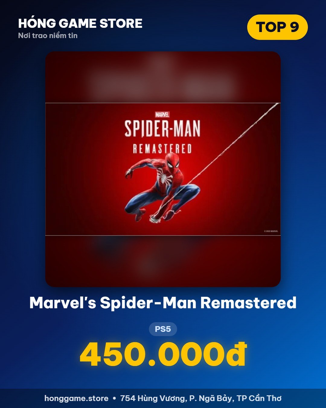Marvel's Spider-Man Remastered PS5 giá 450.000đ
